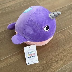 Soft Plush Narwhal Purple NWT